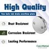 Dual Hole Bathtub Drain Overflow Plate with Two Matching Screws,