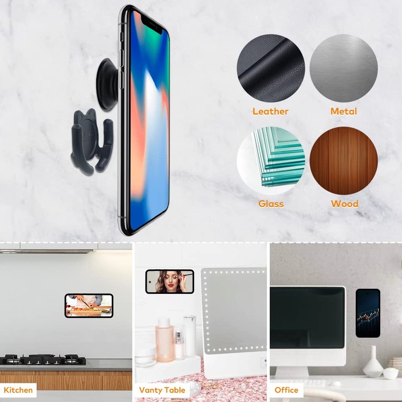 HOMEFOX Multi-Surface Holder Car Mount 3 Pack Compatible for Popsocket
