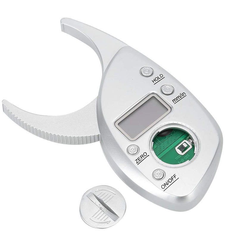 Body Fat Gauge Digital Fat Caliper 0-50mmx Measuring Range Fast,