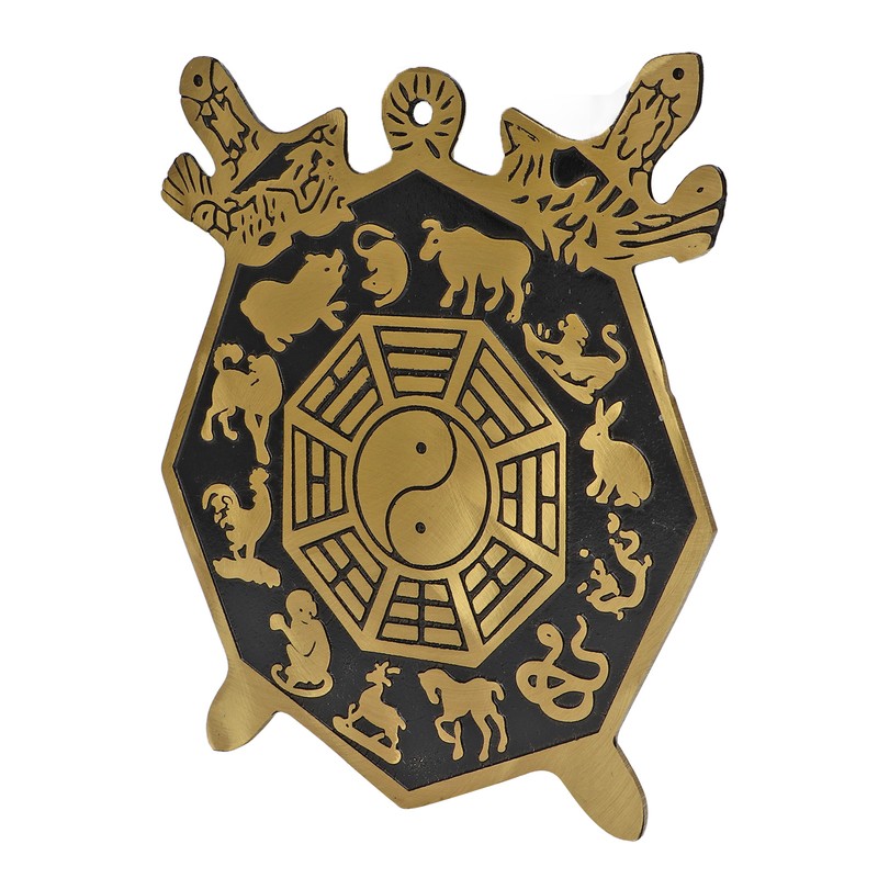 Bagua Mirror Strong Brass 12 Animal Signs Bring Auspiciousness Hermony
