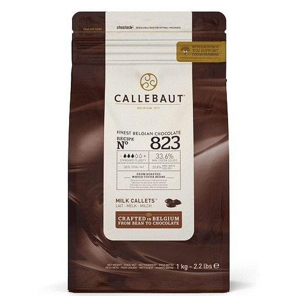 CALLEBAUT Milk Chocolate Callets, 2.2 Pound