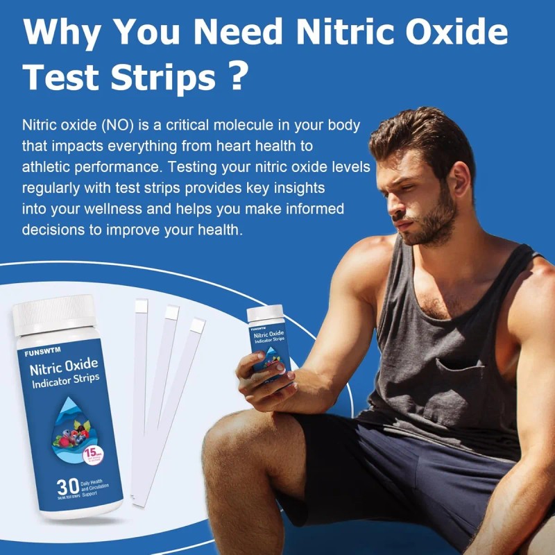 Tira Reactiva De Óxido Nítrico Prueba Salival: Tiras Indicad