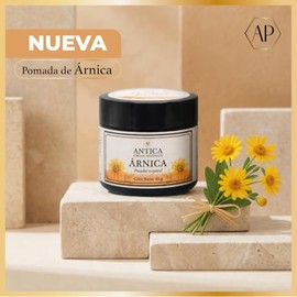 ANTICA Pomada de rnica 45 g cu Pomada Corporal con rnica, Romero y Jengibre, Frmula con Aceites Naturales, Paquete con 6 Piezas                       
