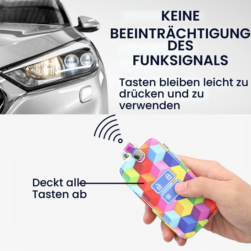 kwmobile Car Key Case Compatible with Renault 4-Button Smartkey Car