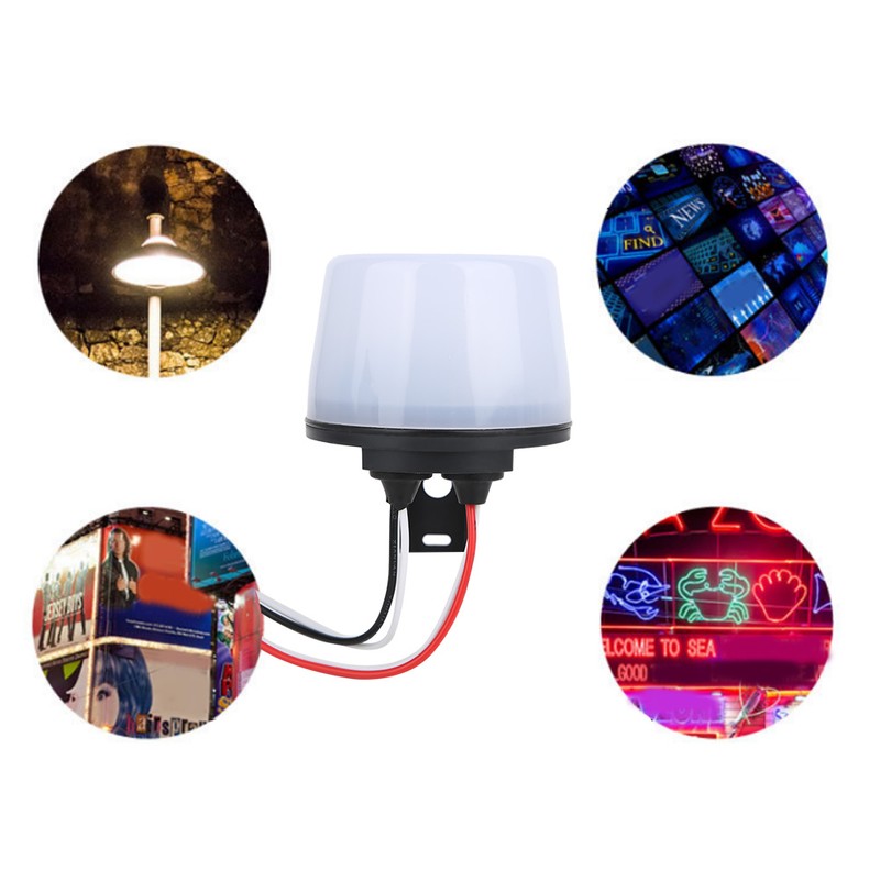 Sensor Switch Street Light Control Adjustable Rain AntiThunder Protection 220V