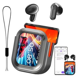 NE20 Translation Earbuds Real Time, AI 135 Language Translator Earbuds, 5 Translation Modes, LCD Touch Screen, HiFi Sound, Translate Ear Buds Wireless Bluetooth 6.0 Headphones for Travel Learning
