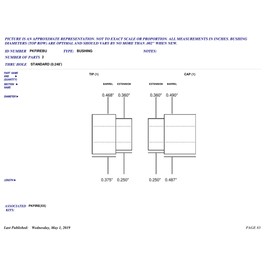 Penn State Industries PKFIREBU 2pc Bushing Set for Firefighter 'Push & Lock' Ballpoint Pen Kit Woodturning Projects
