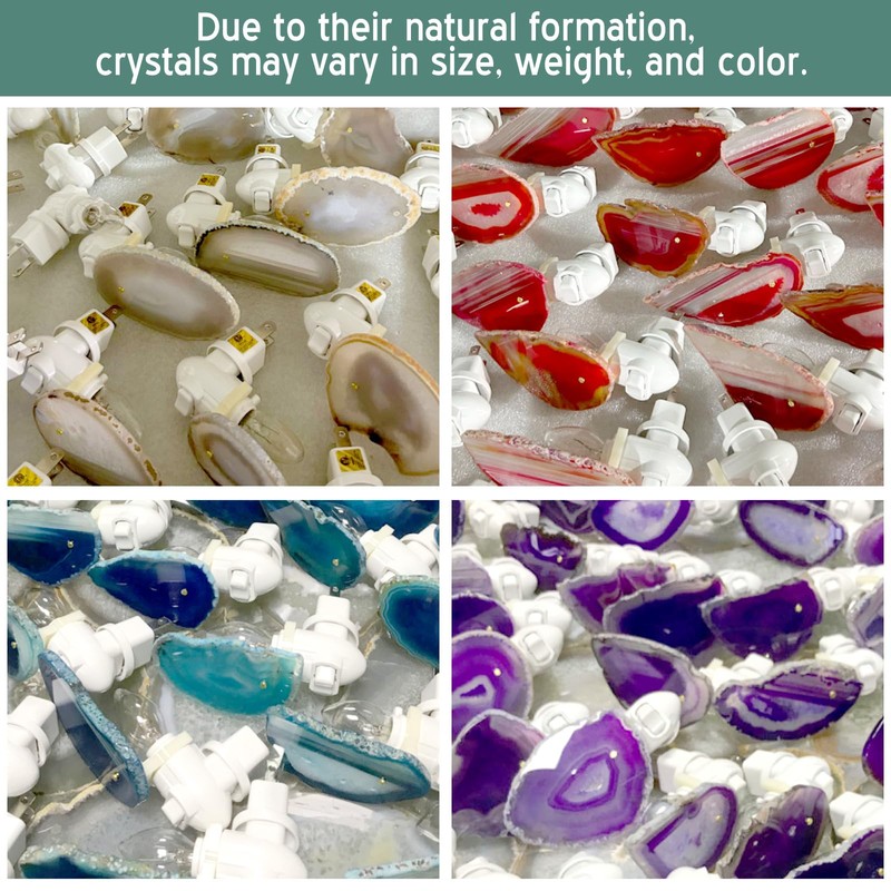 Hortsun Stone Nightlight Plug into Wall Christmas Agate Night Light