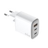 Celly, 2 Ladegeräte mit USB-C- und USB-A-Anschlüssen, 35 Watt, Multi-Ladegerät
