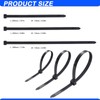 Cable Ties Black Pack of 100 Premium Nylon Cable Ties