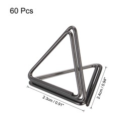 MECCANIXITY Table Number Holders 60pcs Grey Place Card Holder Name Stands Picture Holders for Tables Setting Wedding Display