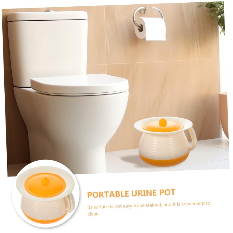 NOLITOY Potty Pee Bottle Urinal Pot Handheld Lid Portable for