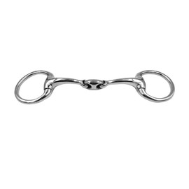 Equine Smile ES0097 ErgoBit Olive Head Bit Double Broken Stainless Steel Ring Diameter 55 mm Bit Thickness 14 mm (12.5 cm)