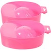 USHOBE Cuencos para Remojo de Uñas 2 Piezas Plástico para
