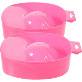 USHOBE Cuencos para Remojo de Uñas 2 Piezas Plástico para Remover Esmalte de Uñas y Spa de Manicura