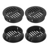 uxcell Round Soffit Vents 1 inch, 8Pcs Black Plastic 35mm