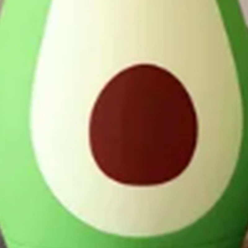 Cartoon Avocado Glass Bottle Double Layer Water Cup Portable Cute
