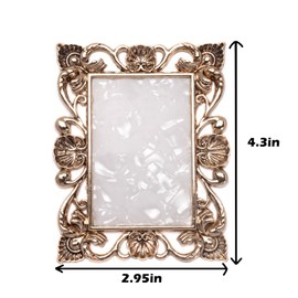 Pinkoriart Paleta de arte de uñas, paleta de mezcla de uñas, placa de mezcla de colores, soporte de uñas con borde dorado, herramientas de mezcla cosmética en forma de corazón (dorado)