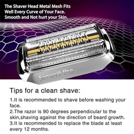 92S Electric Shaver Head Replacement,Compatible with Series 9 Replacement Heads,for All Series 9 Electric Razors 9290cc, 9291cc, 9370cc, 9293s, 9385cc, 9390cc, 9330s, 9296cc