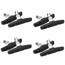 VERISSY Brake Shoe Set of 8 V-Brake Pads for Bicycles, Cross Bikes, Mountain Bikes, Front and Rear 2 Cars, 8 Sets in Total