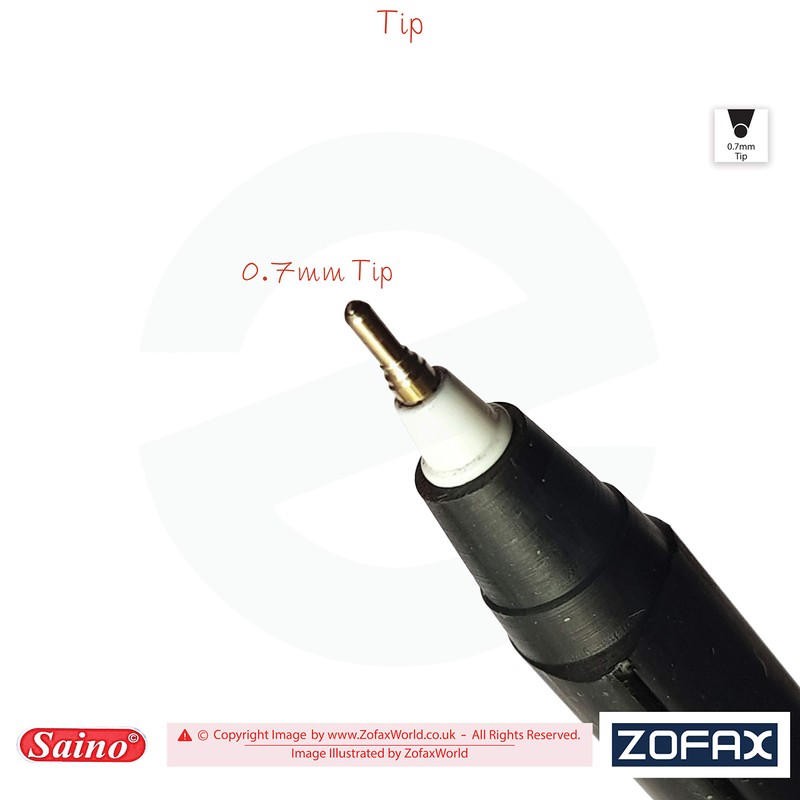 SAINO Trigrip Ballpoint Pens Triangular Grip Multi Pack Smooth Biros