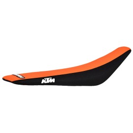 Enjoy Mfg 2023-2024 KTM SX-SXF XC XCF  125 250 350 450 Seat Cover BLACK / ORANGE #352 LOGO