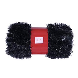 YYCRAFT 15 Yards (45 Feet) Commercial Length Thick Foil Tinsel Christmas Garland Classic Christmas Decorations (Black)