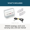 Etymotic ER20XS-SMF-C Earplugs, ER20XS Series, Standard Fit, 3 Flange Eartips,