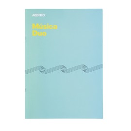 Duo Music Notebook 8 Pentagram 9mm + Grid - Blue