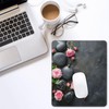 SSIMOO Spa Stone and Rose Flowers Desk Computer Pad-Gaming Computer