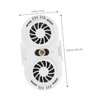 SHOWERORO Smartphone Cooling Fan with Dual Quiet Fans LED Light