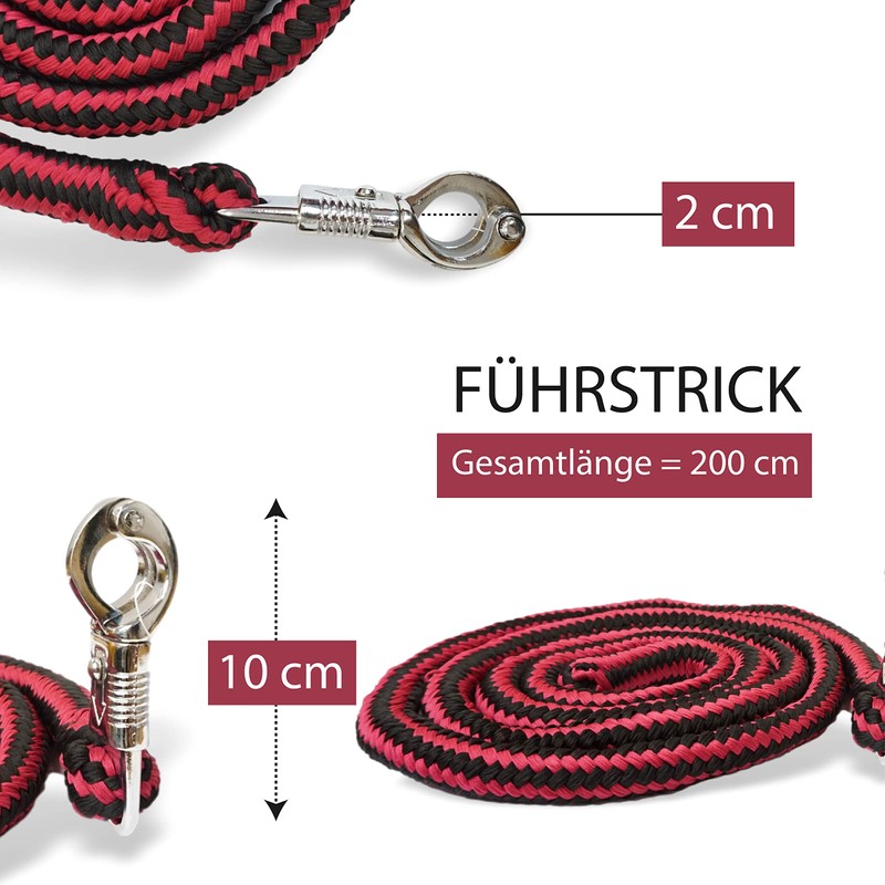 Lead Rope with Panic Hook for Horses - Tie Rope