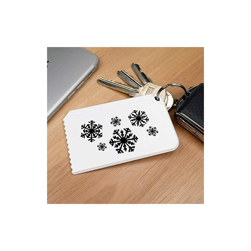 Azeeda 'Falling Snowflakes' Plastic Ice Scraper (IC00027946)