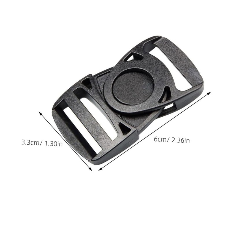 BESPORTBLE 50pcs Rotary Safety Buckles for Backpacking - Durable Multifunctional