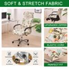 CRFATOP Stretch Computer Office Chair Cover with Durable Zipper -