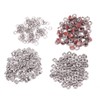 100 Set Snap Button Colorful Brass Prong Press Stud Sewing