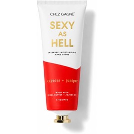 Chez Gagné Crema De Manos Vegana De Hidratación Intensa, Con Aceite De Jojoba Y Manteca De Cacao, No Grasa, De Rápida Absorción, Ee. Uu. - (Ciprés + Enebro - ¡Sexy Como El Infierno!)