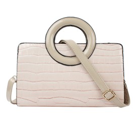 ZLMBAGUS Women Vintage Flap Tote Top Handle Satchel Handbags PU Leather Clutch Purse Shoulder Bag Zzzz-white One Size