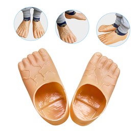 OKUMEYR 1 Pair Giant Shoe Covers Cosplay Outfits Halloween Props Rubber Feet Funny Costume Slippers Giant Costume Props Giant Feet Slipper Party Favor Cosplay Props