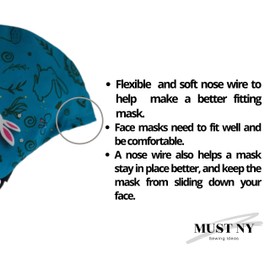 Happy Easter Face Mask Reusable & Washable Breathable Bandanna with Filter Slot, Inside Cotton 100percent, with Nose Wire (1, Teal Easter),Medium