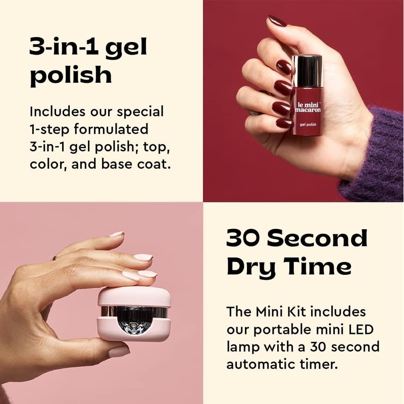 Le Mini Macaron Kit de manicura de gel para bricolaje