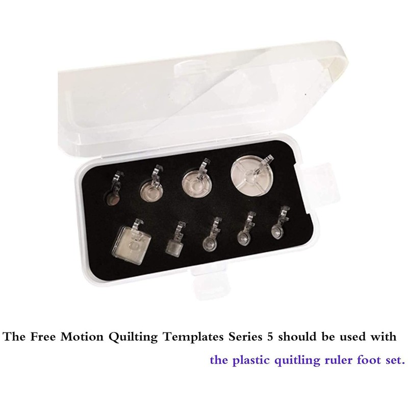 10 x Free Motion Quilting Templates Series 5 + 9