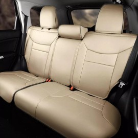 Car 5-Seat Covers For Honda CR-V 2015-2016 Full Set PU Leather Waterproof Beige