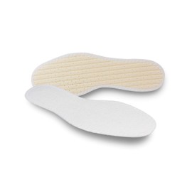 Pedag Summer | Terry Cotton Sockless Insoles | Barefoot Inserts | Handmade in Germany | Absorbs Sweat & Controls Odor | Wear Without Socks | Washable | US Men 11/ EU 44 | White | 1 Pair
