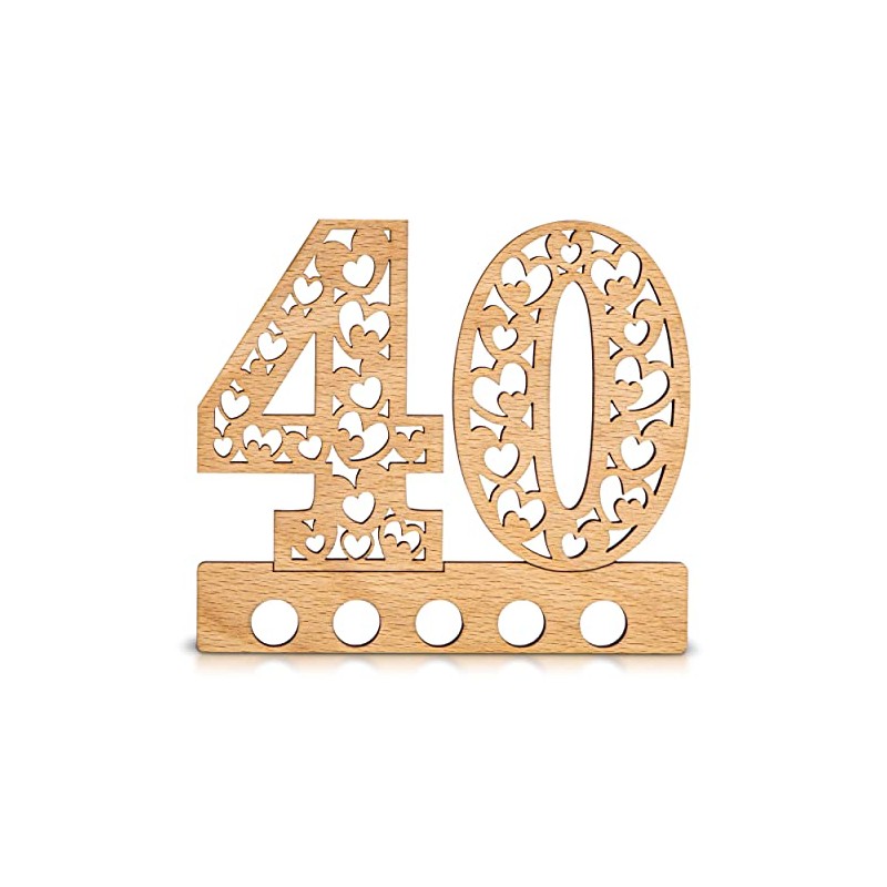 DARO Design - 40th Birthday Money Gift Wooden 40th Anniversary