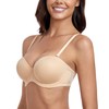 Lemorosy Women's Strapless Bra, Full Cup, Underwire, Removable Straps, Large