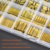 HELIFOUNER 420 Pieces M2 M3 M4 Male Female Hex Brass