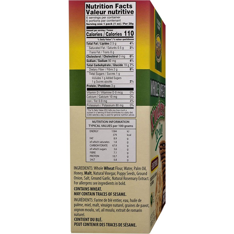Shibolim K’nockers To Go! Whole Wheat Everything Crackers (18 Single