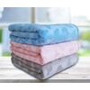 eYone Large Receiving Sherpa Baby Blanket Double Layer Fleece for