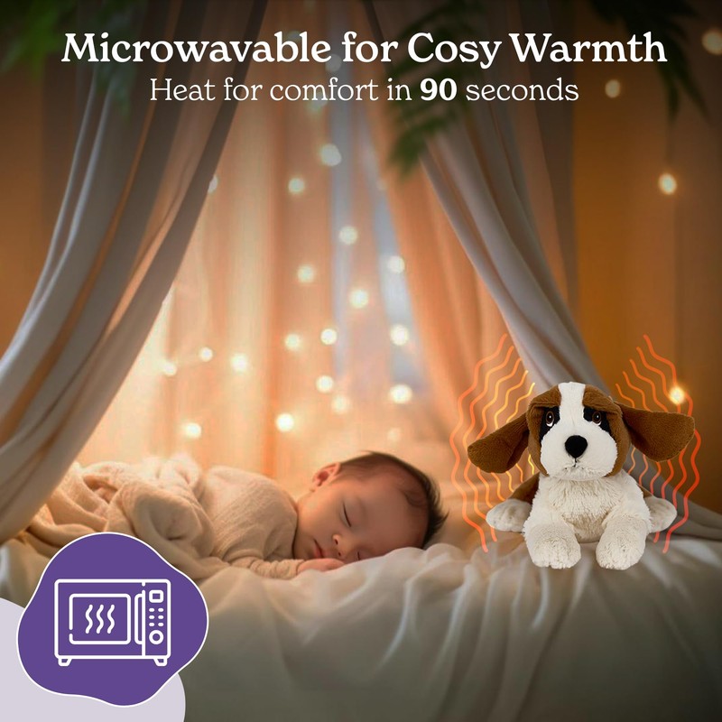 Warmies Plush St Bernard Microwavable Large, Heatable Weighted Plush Toy